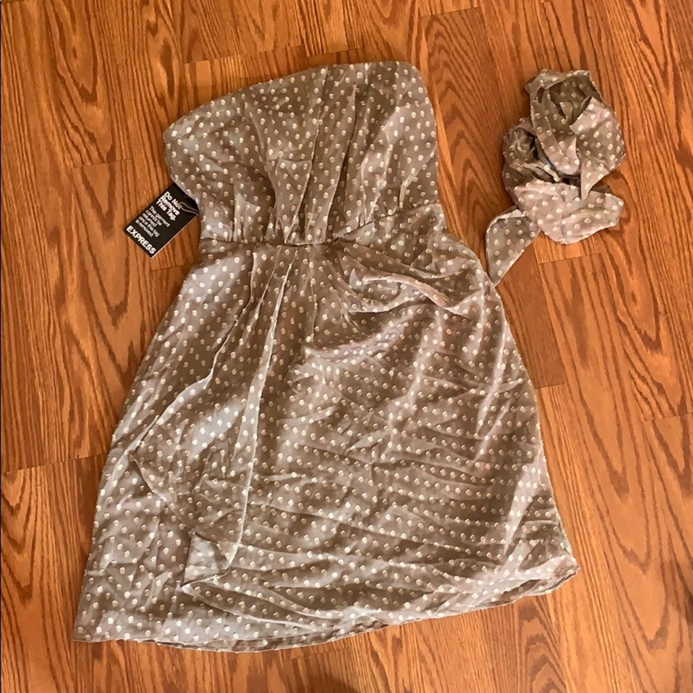 Express strapless dress. Never worn with tags